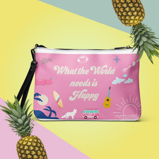 What The World Needs is Happy Crossbody Bag