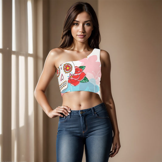 Catrina Muse Women's One-Shoulder Cropped Top