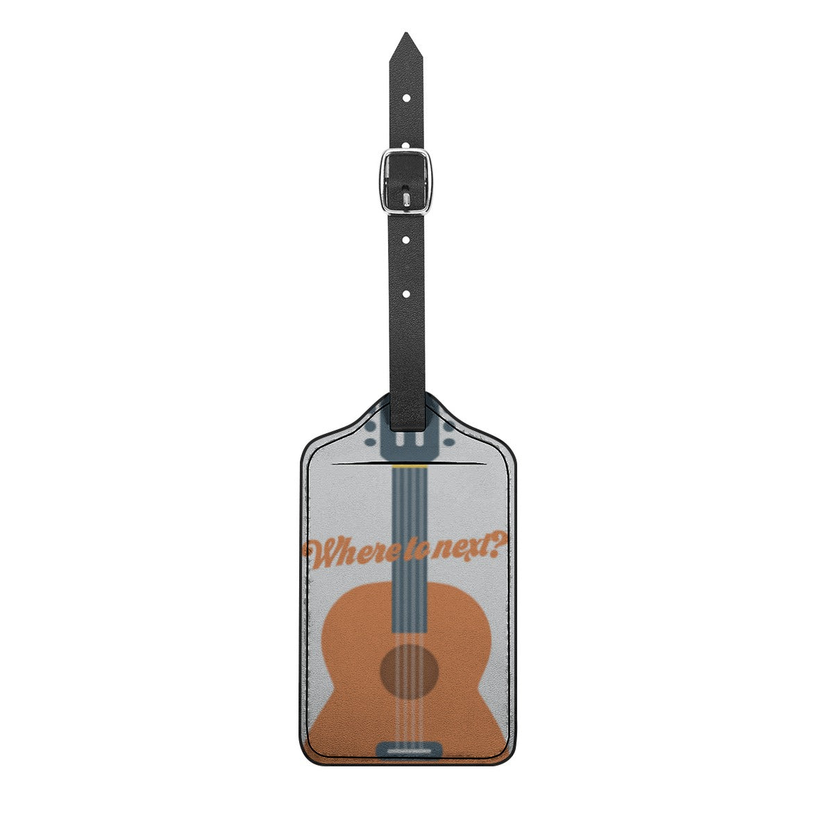 Where to next? Guitar Luggage Tag